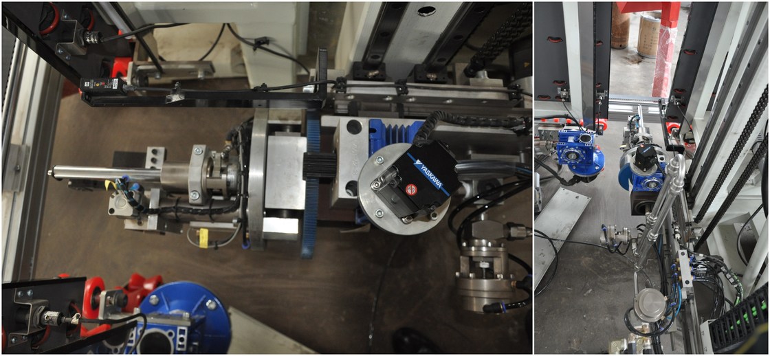 Max Glass Szie 2500 * 4500mm แนวตั้งเครื่องกระจกฉนวน / เครื่องแก้วคู่หุ่นยนต์ปิดผนึก