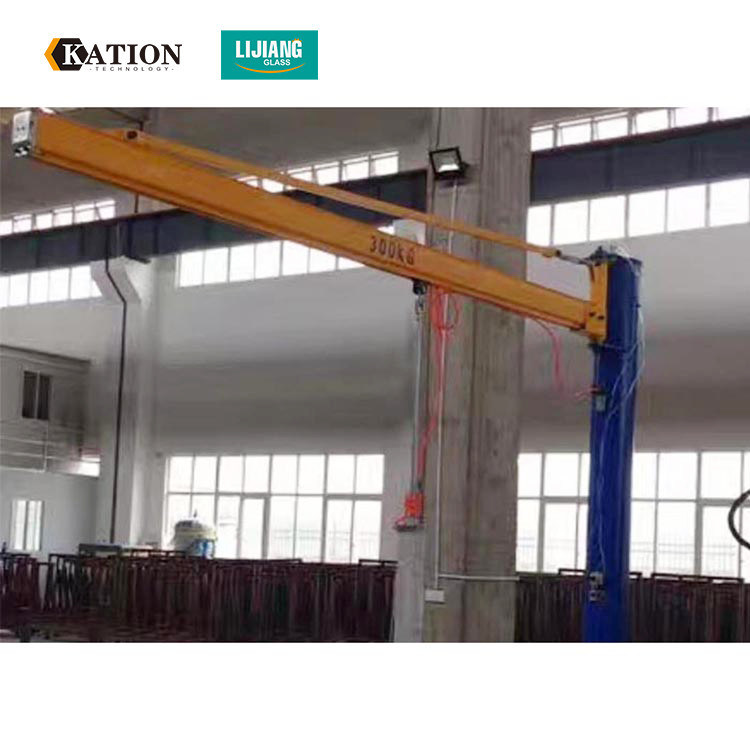 ราคาดีฉนวนแก้ว 200KG 400kg 600kg 800kg Cantilever Jib Crane สำหรับการแปรรูปแก้ว