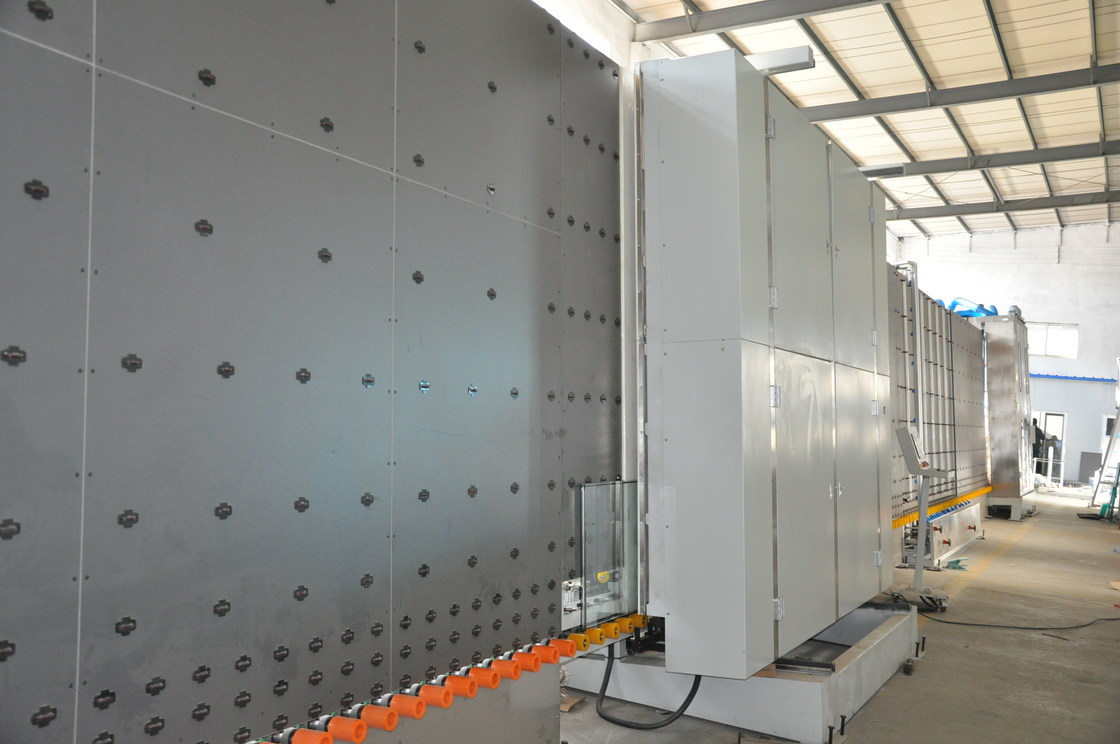 การทำความสะอาดเครื่องประมวลผลแก้วสองชั้นที่มีประสิทธิภาพและสายการผลิตเครื่องอบแห้ง