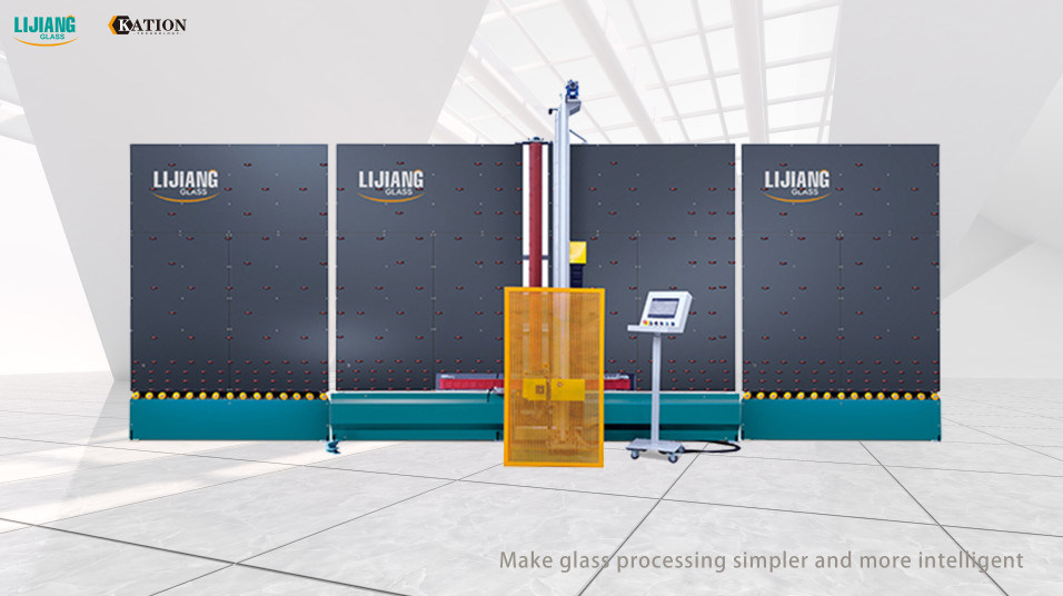 เครื่องบดขอบแก้วแนวตั้งอัตโนมัติกับ CE สำหรับการผลิตฉนวนแก้ว