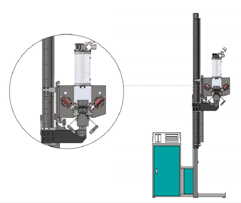 IG Glass Vertical Type Desiccant Filling Machine ปิดผนึกอัตโนมัติที่มีประสิทธิภาพสูง Launch